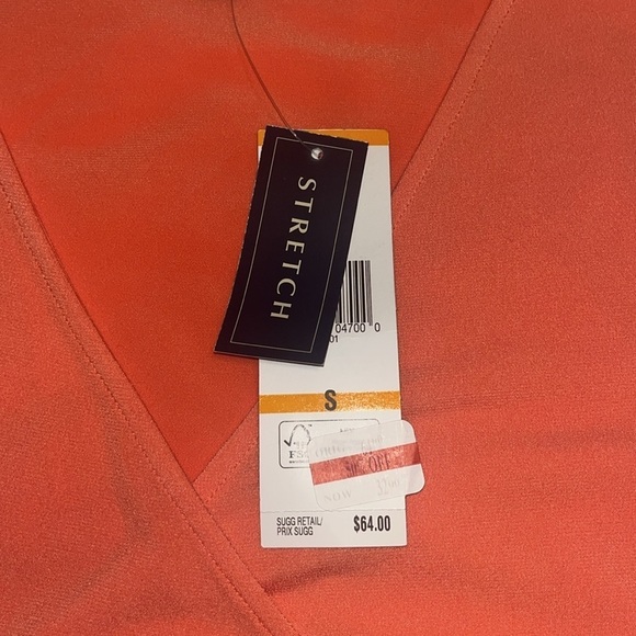 Jones New York women’s Coral V-Neck Short Sleeve Top size small - Picture 5 of 9